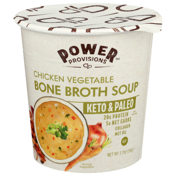 Power Provisions Chicken Vegetable Bone Broth Soup