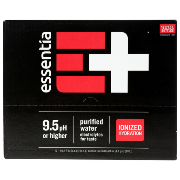 Essentia Ionized Alkaline Water 12 Pack of 1.5 L Bottles