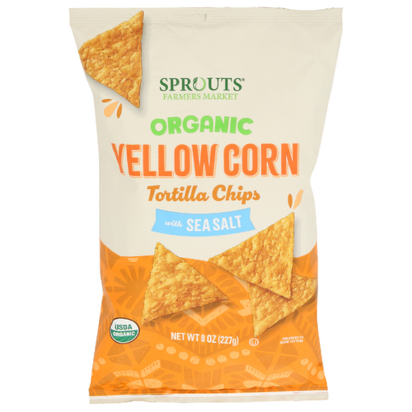 Sprouts Organic Sea Salt Yellow Corn Chips