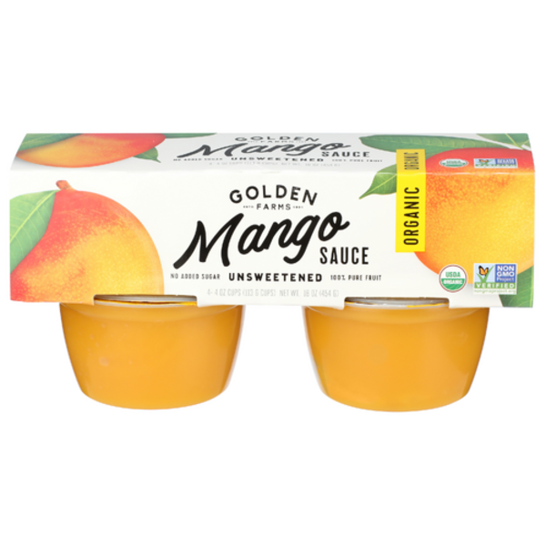 Golden Farms Organic Mango Sauce 4 Pack
