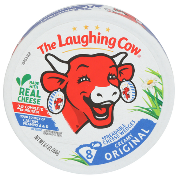 The Laughing Cow Original Spreadable Creamy Cheese Wedges