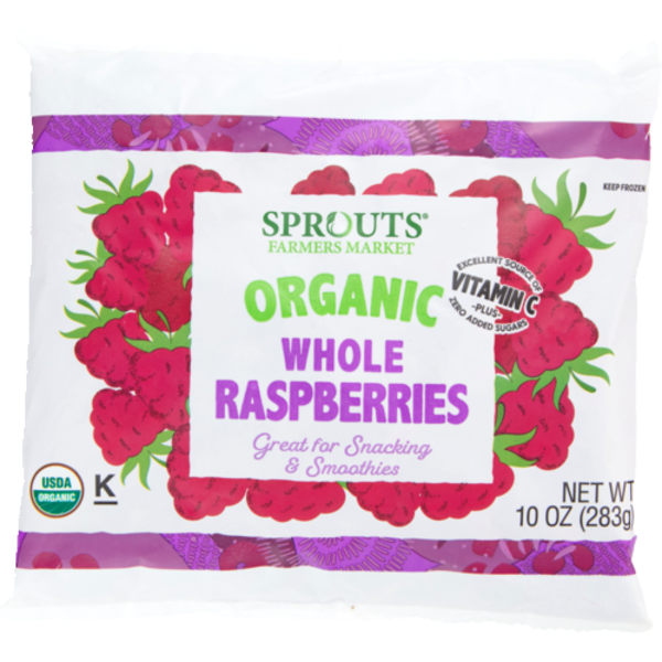 Sprouts Frozen Organic Raspberries