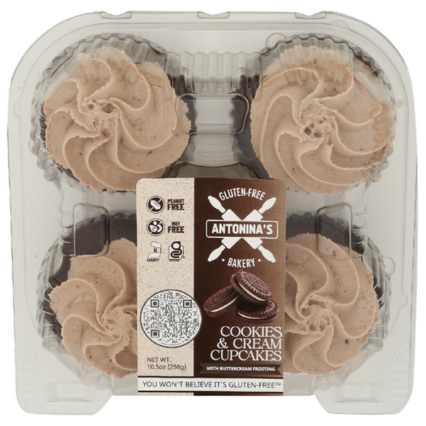 Antoninas Bakery Cookies & Cream Cupcakes 4 Pack
