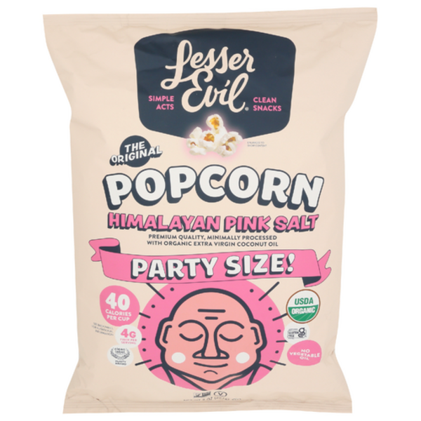 Lesser Evil Organic Himalyayan Pink Salt Popcorn