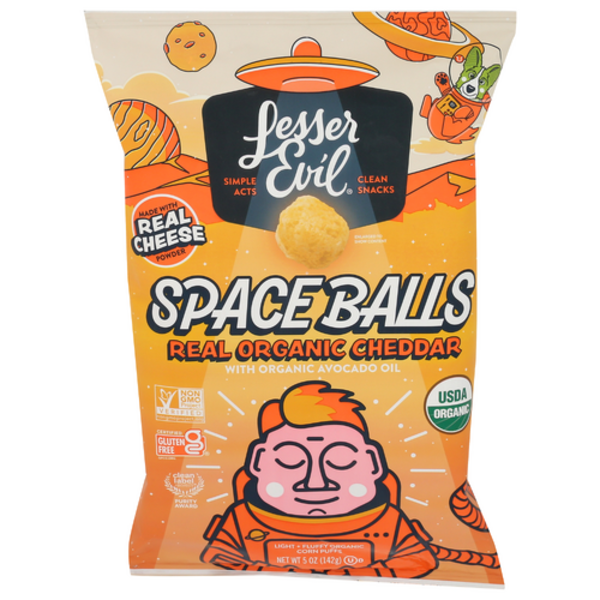 Lesser Evil Organic Real Cheddar Space Balls