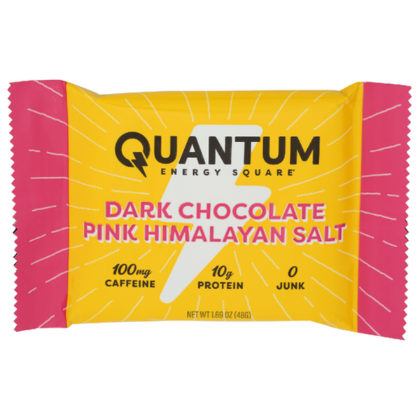 Quantum Energy Squares Dark Chocolate Pink Himalayan Salt Energy Bars