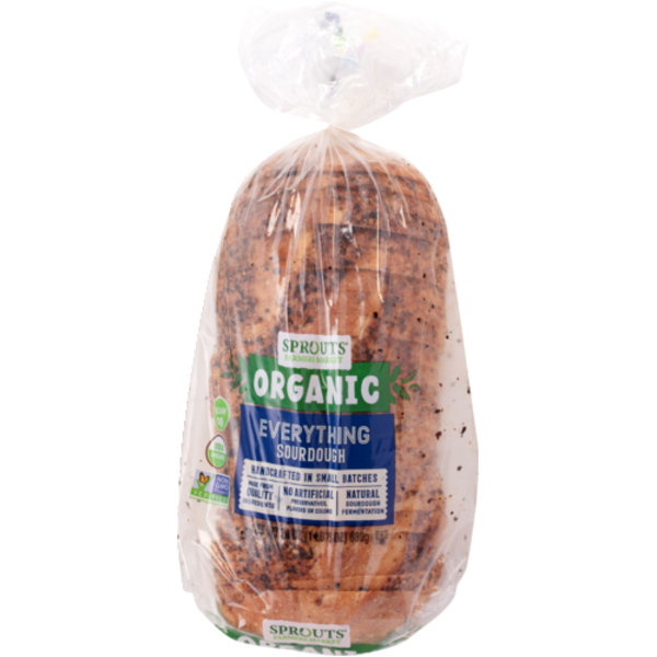 Sprouts Organic Everything Sourdough Bread