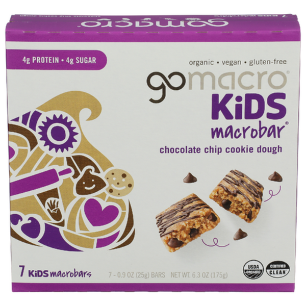 Gomacro Organic Kids Chocolate Chip Cookie Dough 7 Pack
