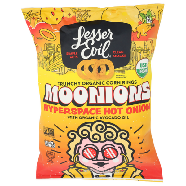 Lesser Evil Organic Crunchy Hot Moonions