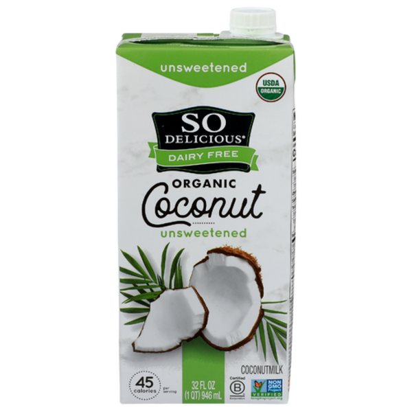 So Delicious Organic Unsweetened Coconut Milk