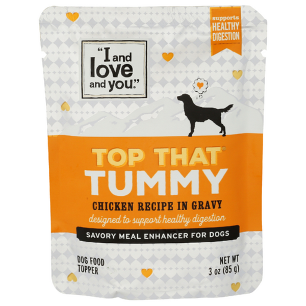 I And Love And You Chicken In Gravy Top That Tummy Dog Food Topper