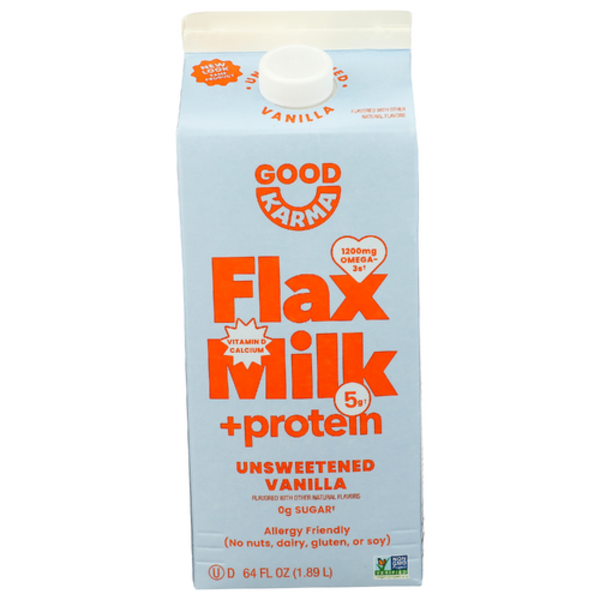 Good Karma Vanilla Unsweetened Flax Milk W/ Protein