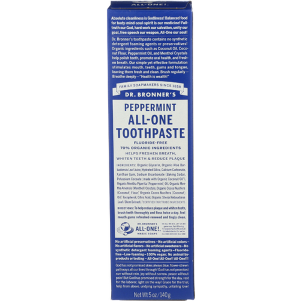 Dr. Bronner's Peppermint All-One Toothpaste