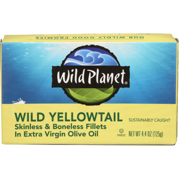 Wild Planet Wild Skinless & Boneless Yellowtail Fillets In Extra Virgin Olive Oil