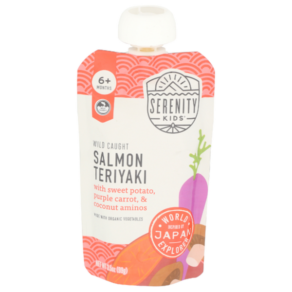 Serenity Kids Wild Caught Salmon Teriyaki Baby Food Pouch
