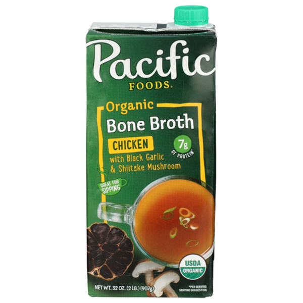 Pacific Foods Organic Black Garlic & Shiitake Mushroom Chicken Bone Broth