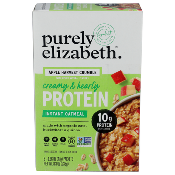 Purely Elizabeth Apple Harvest Crumble Protein Instant Oatmeal 5 Pack