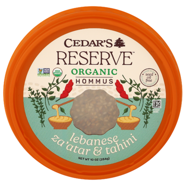 Cedar's Mediterranean Foods Organic Lebanese Za'atar & Tahini Reserve Hommus