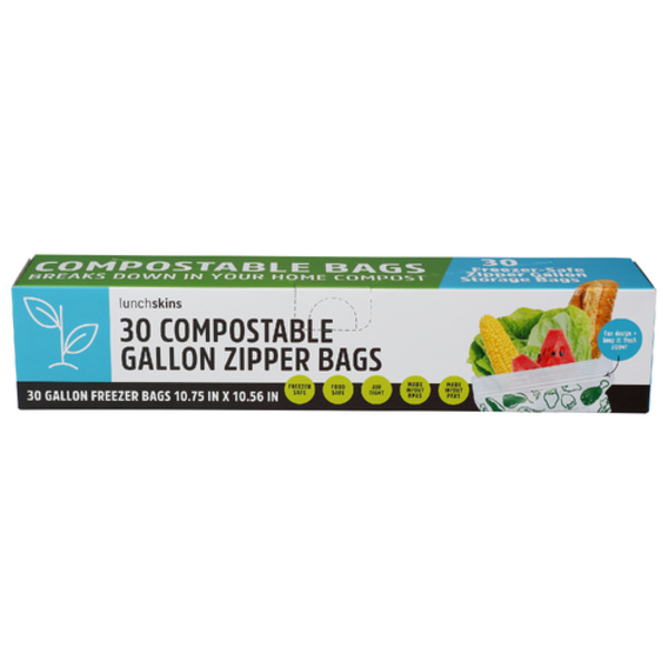Lunchskins Gallon Compostable Zipper Bags