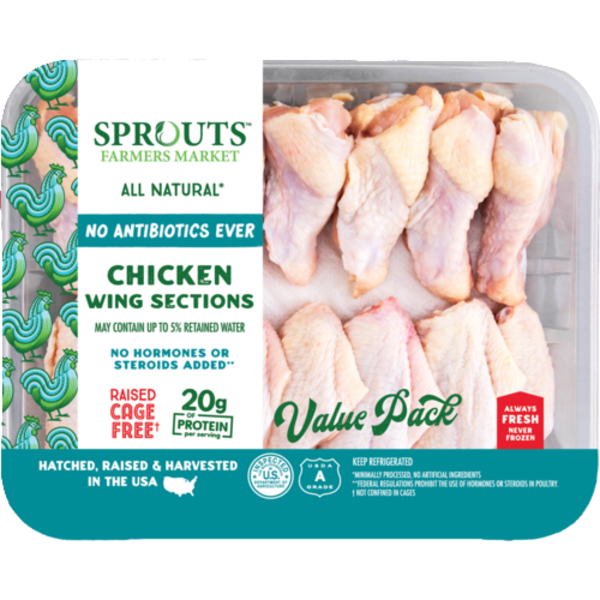 Sprouts Value Pack Chicken Wings No Antibiotics Ever