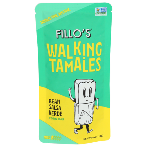 Fillo's Bean Salsa Verde Corn Bar Walking Tamales
