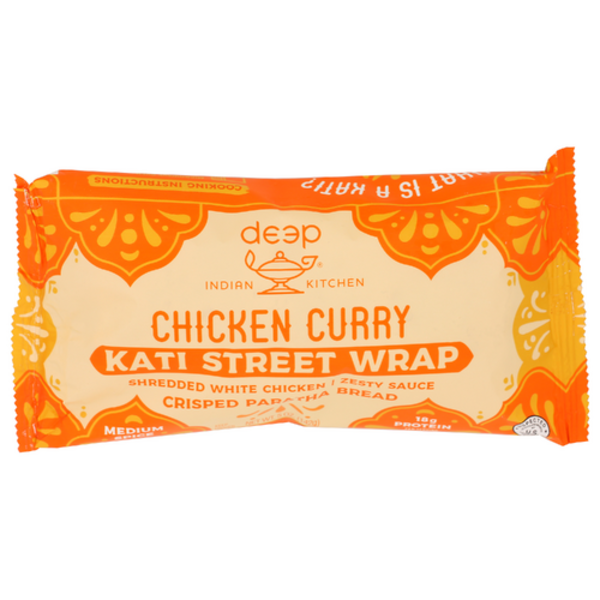 Deep Indian Kitchen Chicken Curry Kati Street Wrap