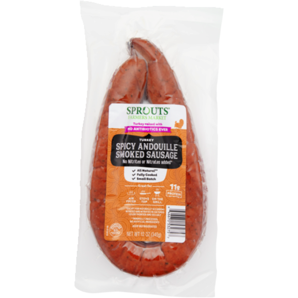 Sprouts Turkey Spicy Andouille Smoked Sausage Loop