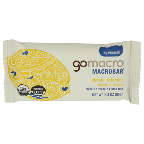 Gomacro Organic Simple Splendor Lemon Bar