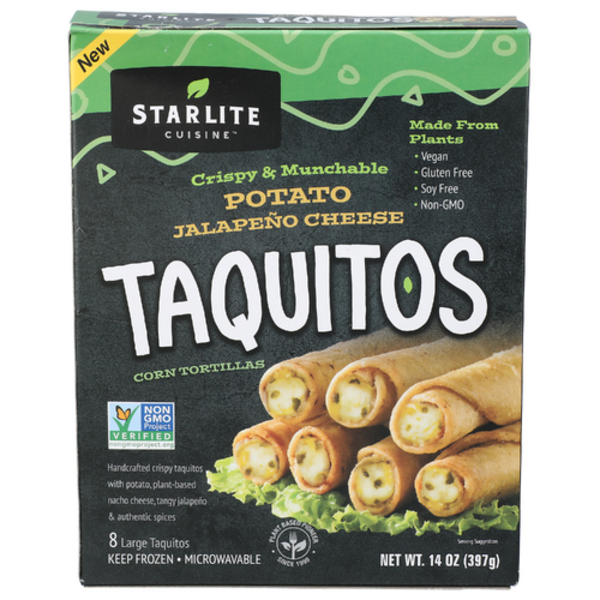 Starlite Plant Based Potato Jalapeno Cheese Taquitos