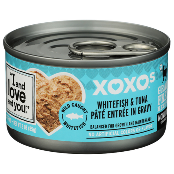 I And Love And You Whitefish & Tuna In Gravy XOXOs Pate Cat Food