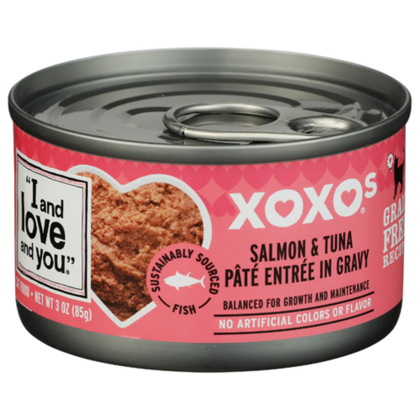 I And Love And You Salmon & Tuna In Gravy XOXOs Pate Cat Food