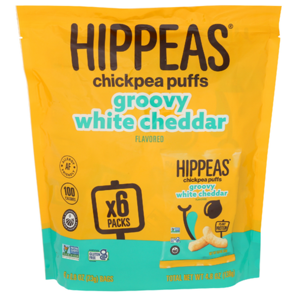 Hippeas Vegan White Cheddar Chickpea Puffs 6 Pack