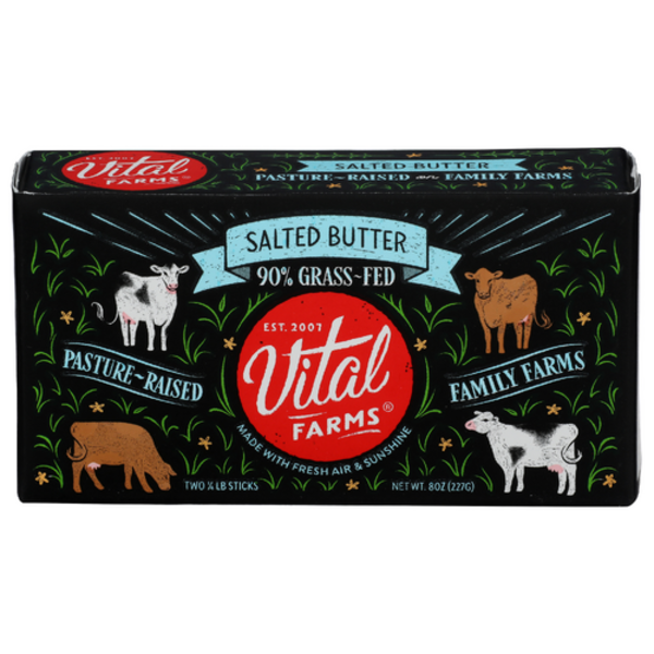 Vital Farms Grass-Fed Salted Butter 2 Sticks