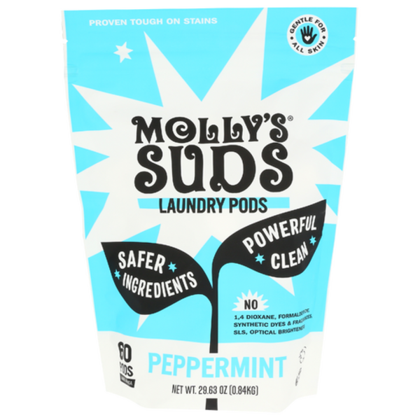 Molly's Suds Peppermint Laundry Detergent Pods