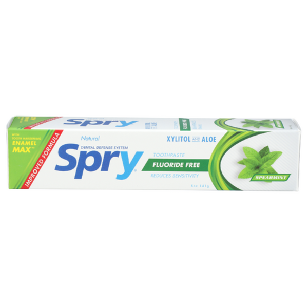 Spry Spearmint Flouride Free Toothpaste