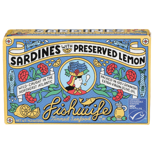 Fishwife Tinned Seafood Co. Sardines With Preserved Lemon