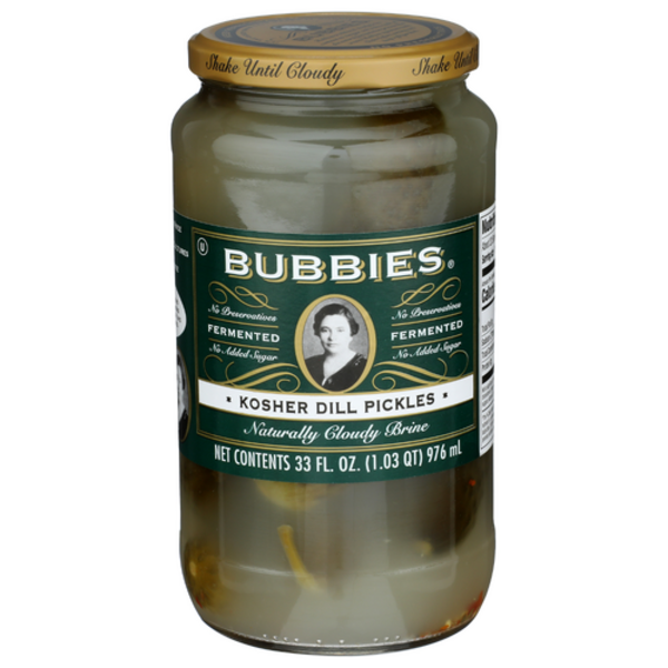 Bubbies Whole Kosher Dill Pickles