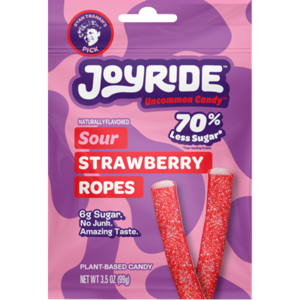 Joyride Sour Strawberry Rope Candy