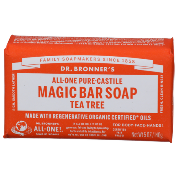 Dr. Bronner's Organic Tea Tree Castile Bar Soap