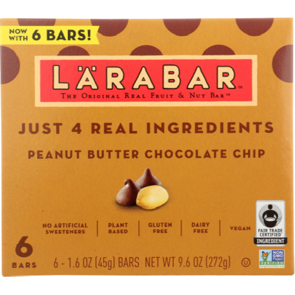Larabar Peanut Butter Chocolate Chip Bar 6 Pack Case
