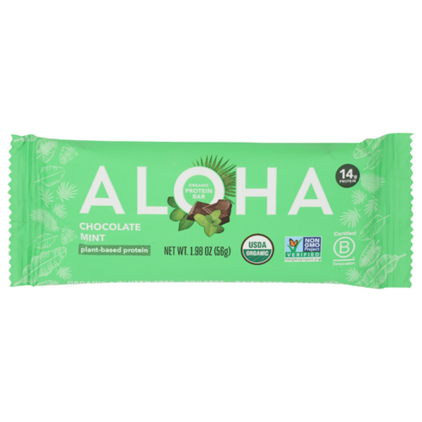 Aloha Organic Chocolate Mint Plant-Based Protein Bar