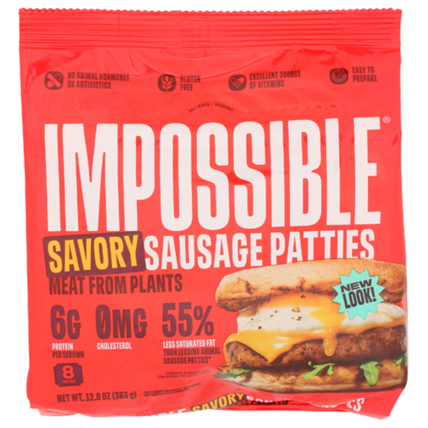 Impossible Savory Plant-Based Sausage Patties