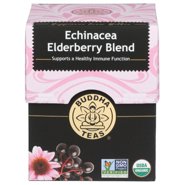 Buddha Teas Organic Echinacea Elderberry Blend Tea