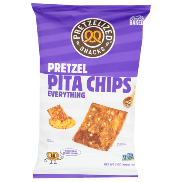 Pretzelized Everything Pretzel Pita Chips