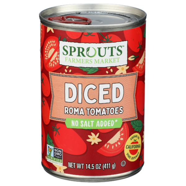 Sprouts Diced Tomatoes No Salt Added
